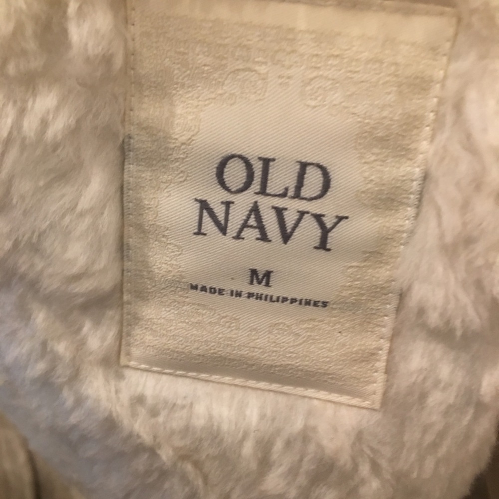 NWOT OLD Navy Faux Suede with Fur Vest
